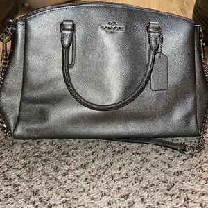 Coach purse gray